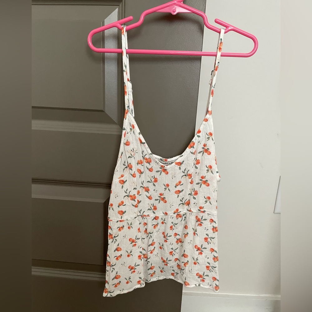 Abercrombie peach summer top (XS)